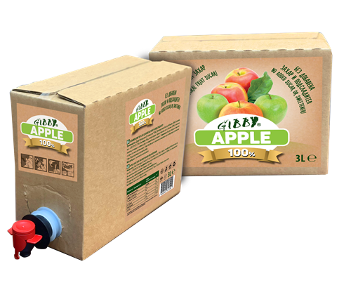 Apple Juice 100%, 3 L Bag-in-Box RTD
