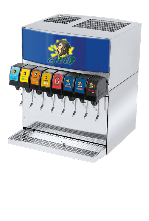 Gibby 8-Valve Tower, Countertop tower dispenser
