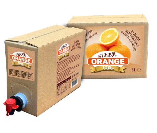Orange Juice 100%, 3 L Bag-in-Box RTD